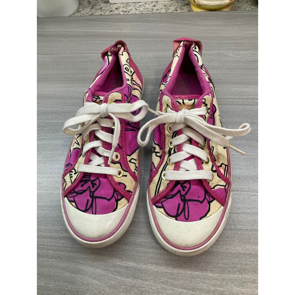 COACH BARRETT POPPY LOVE DESIGNER FUCHSIA PINK PATENT LEATHER TRIM